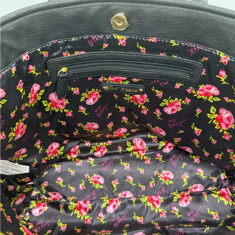 Large Betsey Johnson studded bag - Picture 7 of 9